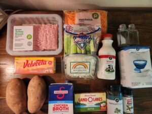 cheeseburger soup ingredients